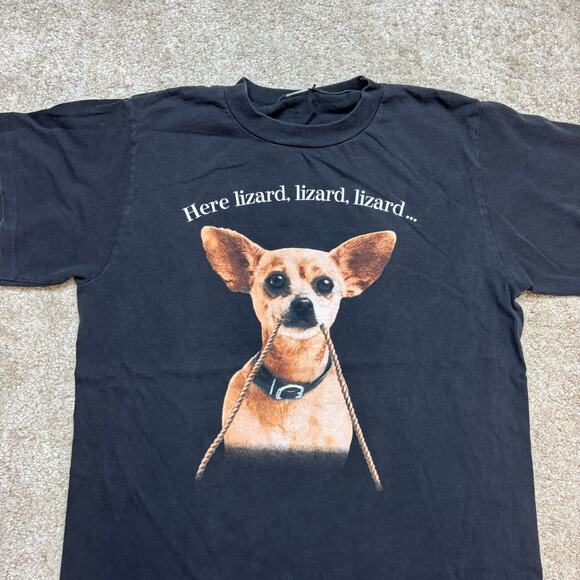 Vintage 90s Taco Bell Chihuahua Lizard Trap Shirt Men's Medium - Picture 2 of 9